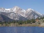 What a view of the Sierra's from Lower Twin Lake.